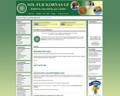 sol-flickorna.se startsida 2014