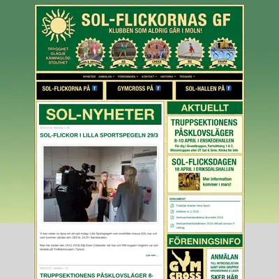 sol-flickorna.se startsida 2015