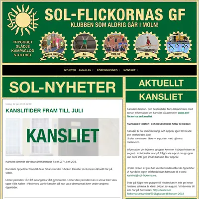sol-flickorna.se startsida 2018
