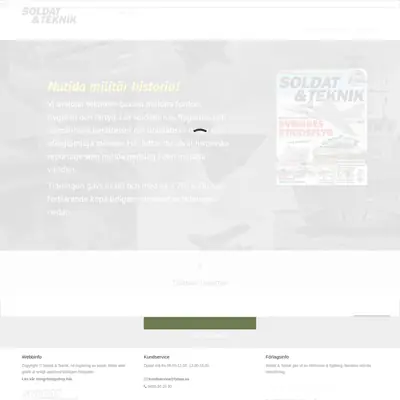Soldat & Teknik startsida 2022