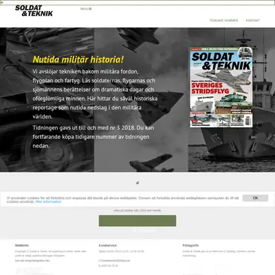 Soldat & Teknik startsida 2023