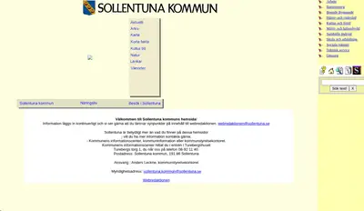 Vårt Sollentuna startsida 1998