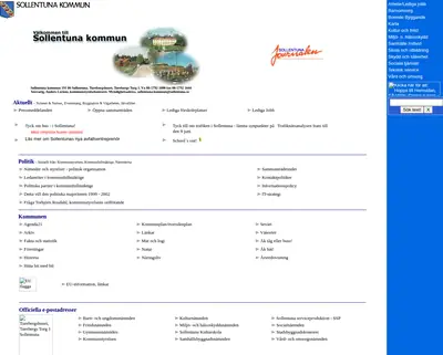 Vårt Sollentuna startsida 2001