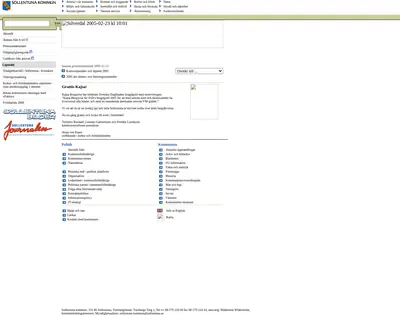Vårt Sollentuna startsida 2006