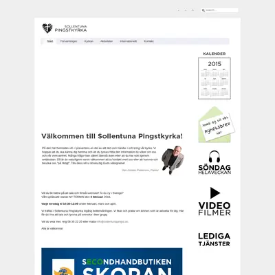 Sollentuna Pingstkyrka startsida 2016