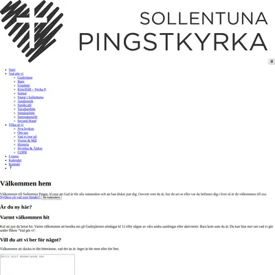 Sollentuna Pingstkyrka startsida 2020