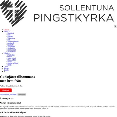 Sollentuna Pingstkyrka startsida 2021