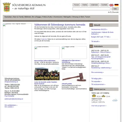 Sölvesborgs församlingsblad startsida 2007