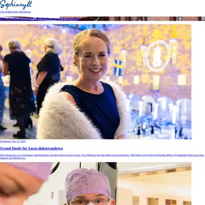 Sophianytt startsida 2026