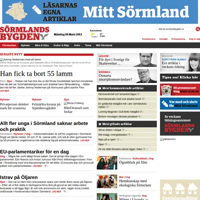 Sörmlandsbygden startsida 2013