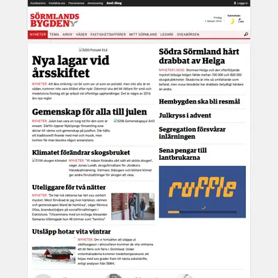Sörmlandsbygden startsida 2016