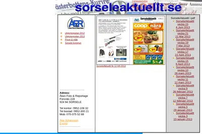 www.sorseleaktuellt.se startsida 2013