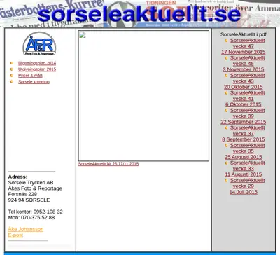 www.sorseleaktuellt.se startsida 2015
