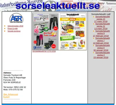 www.sorseleaktuellt.se startsida 2018