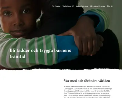 SOS Barn startsida 2021