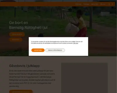 SOS Barn startsida 2023