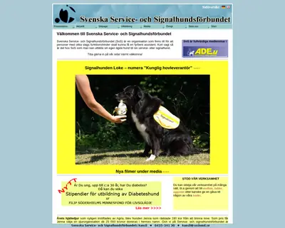 SoS-Hunden startsida 2011