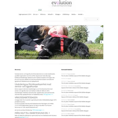 SoS-Hunden startsida 2015