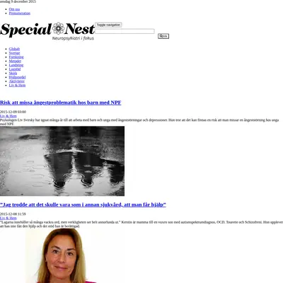 www.specialnest.se startsida 2015