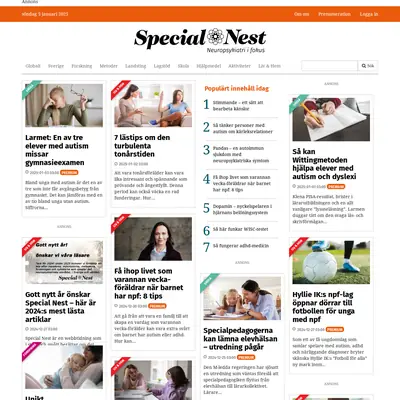 www.specialnest.se startsida 2025