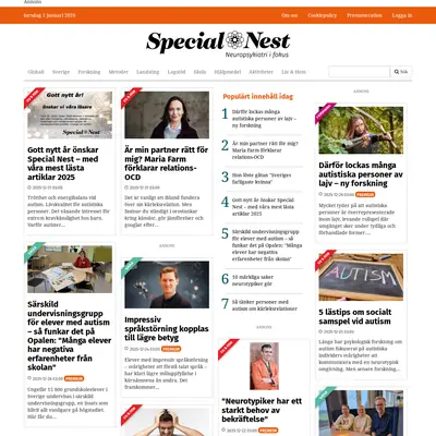 www.specialnest.se startsida 2026