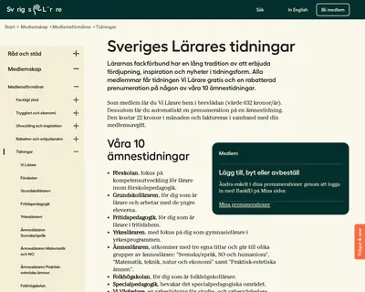 specialpedagogik.se startsida 2024