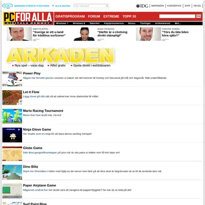 Spel för Alla startsida 2013