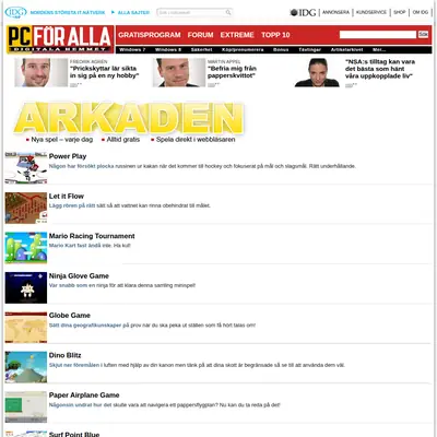Spel för Alla startsida 2014