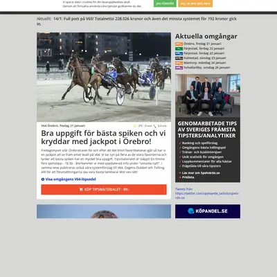 SPELVÄRDE.SE startsida 2022