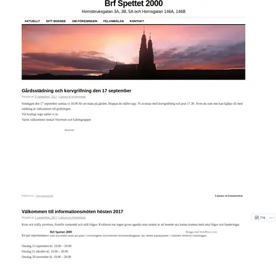 SPETTET startsida 2017