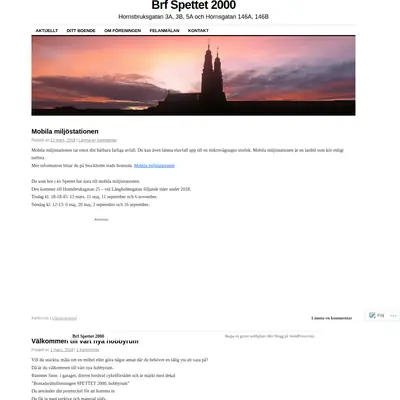 SPETTET startsida 2018