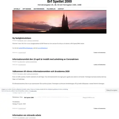 SPETTET startsida 2021