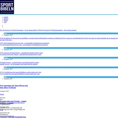 sportbibeln.se startsida 2017