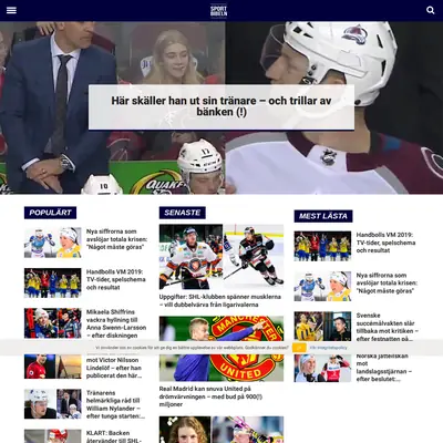 sportbibeln.se startsida 2019