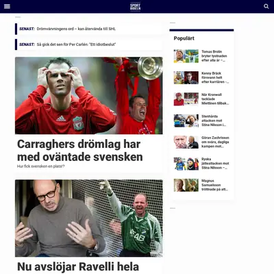 sportbibeln.se startsida 2020