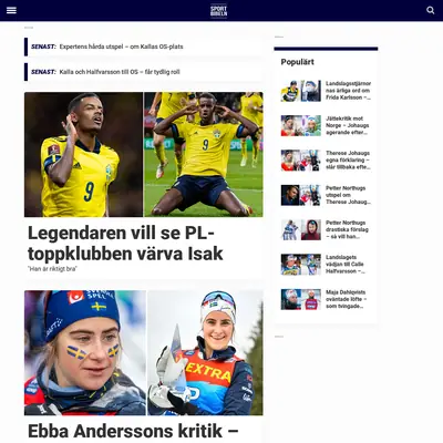 sportbibeln.se startsida 2022