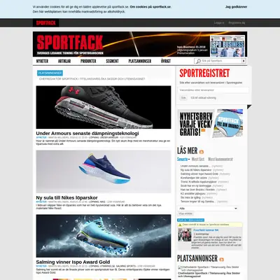 www.sportfack.se startsida 2018