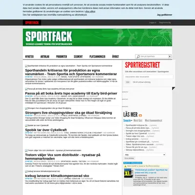 www.sportfack.se startsida 2020