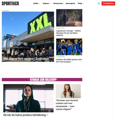 www.sportfack.se startsida 2026