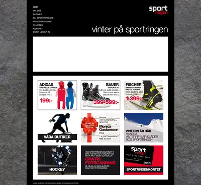 SPORTMAGASINET S startsida 2014