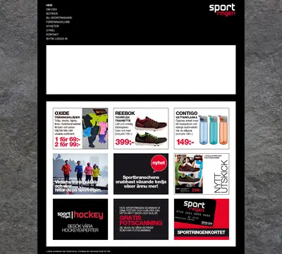 SPORTMAGASINET S startsida 2015