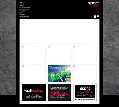 SPORTMAGASINET S startsida 2016