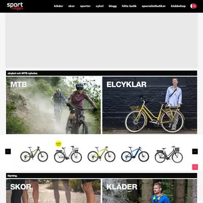 SPORTMAGASINET S startsida 2020