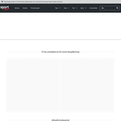SPORTMAGASINET S startsida 2025