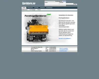 Spridaren startsida 2011