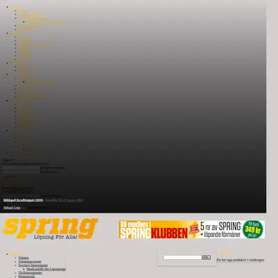 SPRING startsida 2021