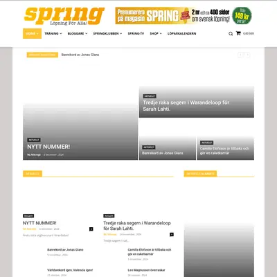 SPRING startsida 2025
