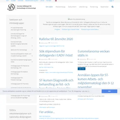 DERMATOLOGI & VENEREOLOGI startsida 2020