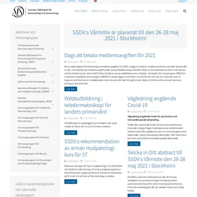 DERMATOLOGI & VENEREOLOGI startsida 2021