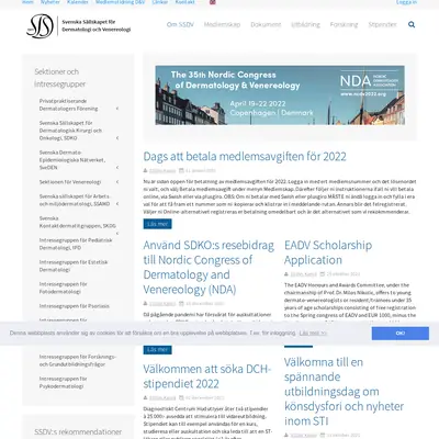 DERMATOLOGI & VENEREOLOGI startsida 2022